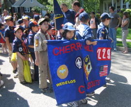 Pack 229 marches in the Memorial Day 2008