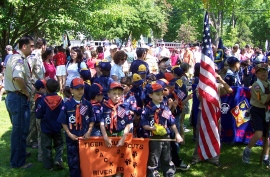 Pack 229 marches in the Memorial Day 2008