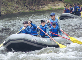 Whitewater rafting in 2007.