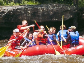 Whitewater rafting in 2008.