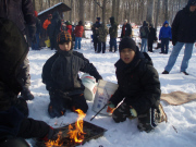 Pack 229 Senior Webelos competing at 2009 Klondike Derby at Campgaw