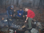 Lean-to camping at NoBeBoSco in November