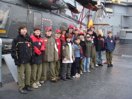 Troop 2295 on the USS New Jersey