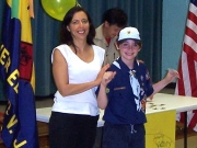 Pat at the 2005 Blue & Gold Awards presentation