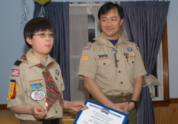 Chris had been a Cub Scout since 2002