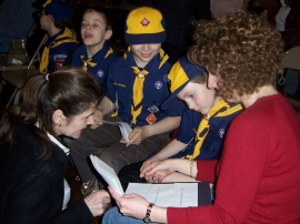 Amy & Arlene prepares the Wolves for Skit-o-Rama